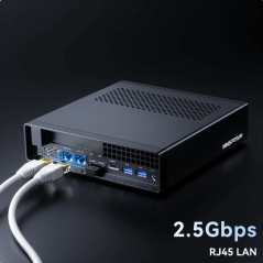 Minisforum - Mini PC MS-01 Barebone avec Intel Core i9-12900H,vPro Enterprise Support,2x10Gbps SFP+LAN/2x2.5G RJ45/2xUSB4/HDIM/1
