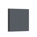 Aqara - Zigbee 3.0 Smart Switch ohne Neutral (Wall Switch H1, No Neutral, Double Rocker Grau)