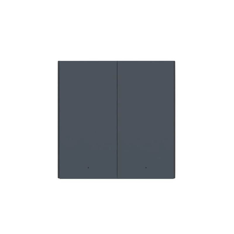 Aqara - Zigbee 3.0 Smart Switch ohne Neutral (Wall Switch H1, No Neutral, Double Rocker Grau)