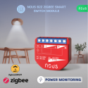 NOUS - Zigbee ON/OFF module + Consumption measurement (10A DC, 16A AC)