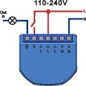 NOUS - Zigbee ON/OFF module + Consumption measurement (10A DC, 16A AC)