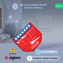 NOUS - Zigbee ON/OFF module + Consumption measurement - 2 loads