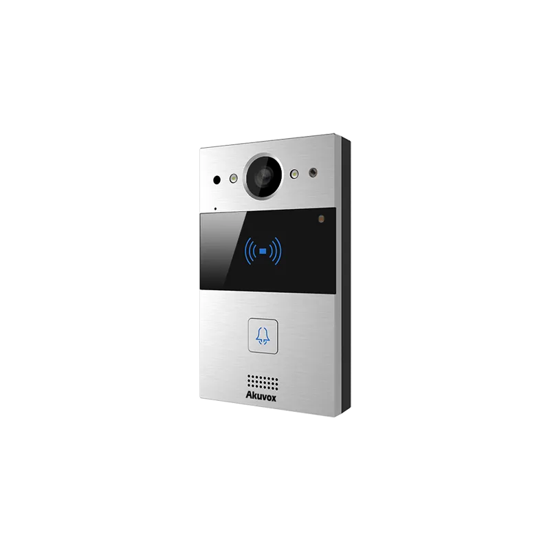Akuvox - IP Video Türsprechenanlage R20A - 1 Klingel mit Lesegerät für RFID-Badges, NFC - Unterputz