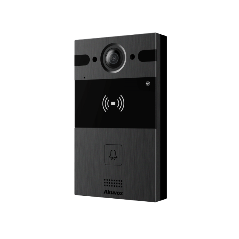 Akuvox - Kompakte IP-Video-Türstation R25A - 1 Türklingel mit 4MP Weitwinkelkamera (Fisheye)