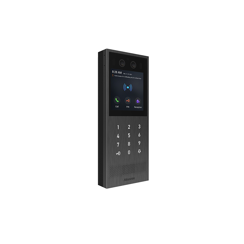 Akuvox - Vandal Resistant SIP Video Intercom X912S, Digital Keypad, Face Recognition, Bluetooth, RFID & QR Code
