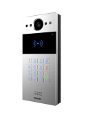 Akuvox - IP Video Türsprechenanlage R20K – 1 Klingel mit Lesegerät für RFID-Badges, NFC - Keypad Modul - In-Wall Edition