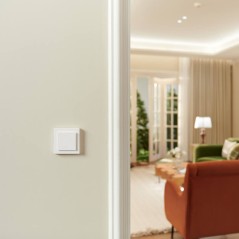 Aqara - Interruttore luminoso H2 EU (2 pulsanti, 1 canale) WS-K07D