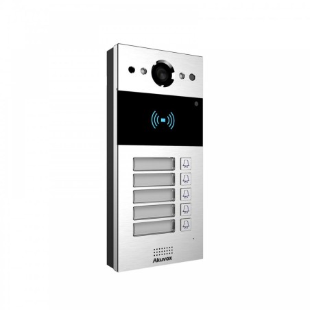Akuvox - R20B5 IP-Video-Türstation - Mehrbenutzer - 5 Türklingeln mit RFID-Badge-Leser