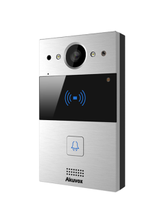 Akuvox - Kompakte IP-Video-Türstation R20A - 1 Türklingel mit RFID-Badge-Leser, Aufputzmontage - 5 Jahre Garantie