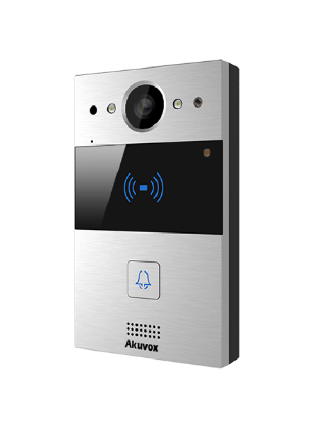 Akuvox - Kompakte IP-Video-Türstation R20A - 1 Türklingel mit RFID-Badge-Leser, Aufputzmontage - 5 Jahre Garantie