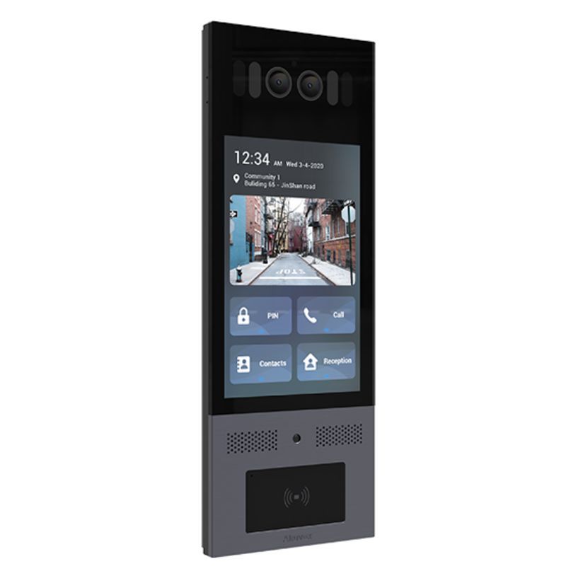 Akuvox - X915S Multi-tenant IP video doorman with facial recognition, QR Code, BLE, 8" touch screen 5 Year