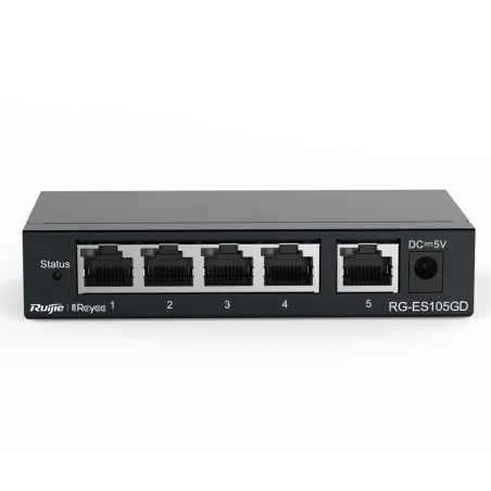 Reyee - Switch Gigabit 5 ports RJ45 10/100/1000 Mbps RG-ES105GD
