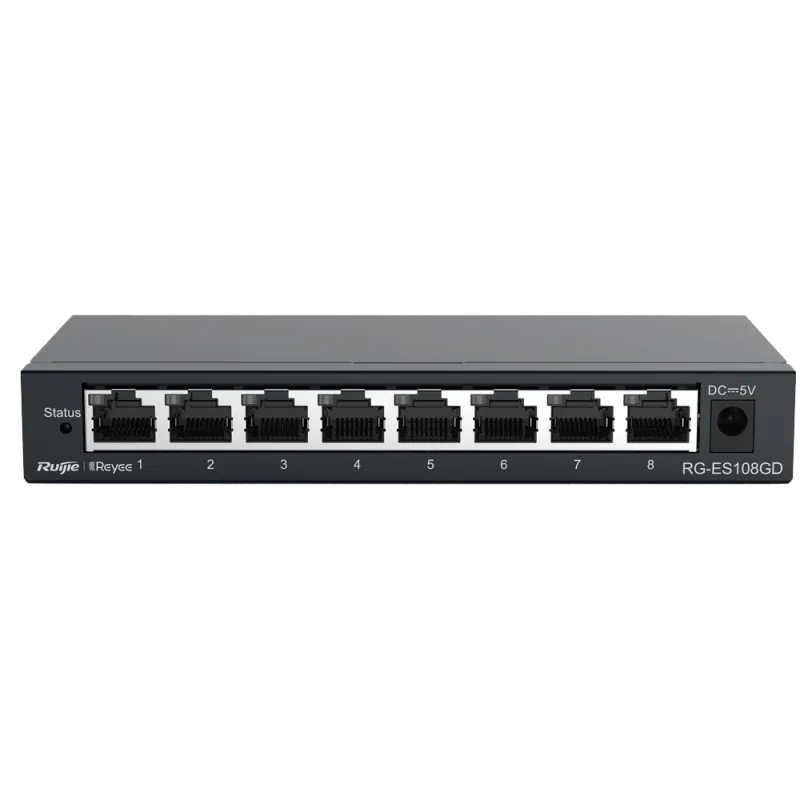 Reyee - Switch Gigabit 8 ports RJ45 10/100/1000 Mbps RG-ES108GD