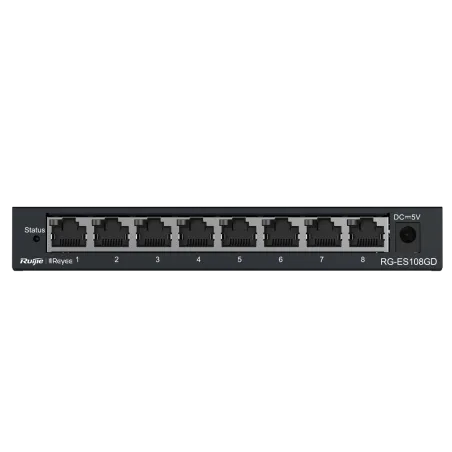 Reyee - Switch Gigabit 8 ports RJ45 10/100/1000 Mbps RG-ES108GD