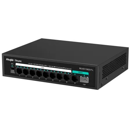 Reyee - Switch PoE+ 8 ports Gigabit non manageable RG-ES110GS-P-L