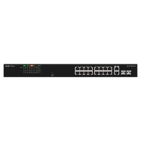 Reyee - Switch PoE+ 16 ports 10/100Mbps + 2 ports Gigabit Combo RG-ES118FGS-LP