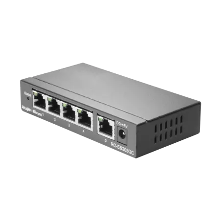 Reyee - Switch de bureau 5 ports Gigabit RG-ES205GC