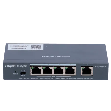 Reyee - Switch administrable 5 ports Gigabit dont 4 PoE+ RG-ES205GC-P