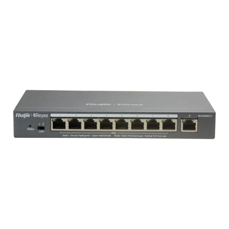 Reyee - Switch PoE+ 8 ports Gigabit manageable RG-ES209GC-P