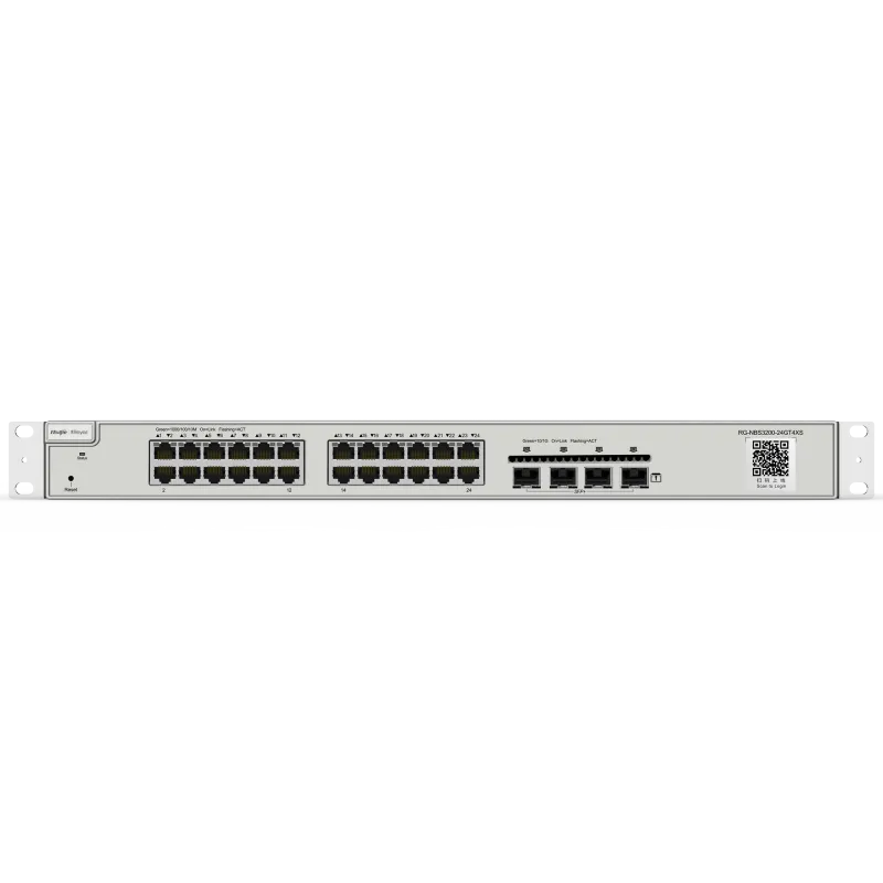 Reyee - Switch administrable L2+ 24 ports Gigabit + 4 SFP+ 10G RG-NBS3200-24GT4XS