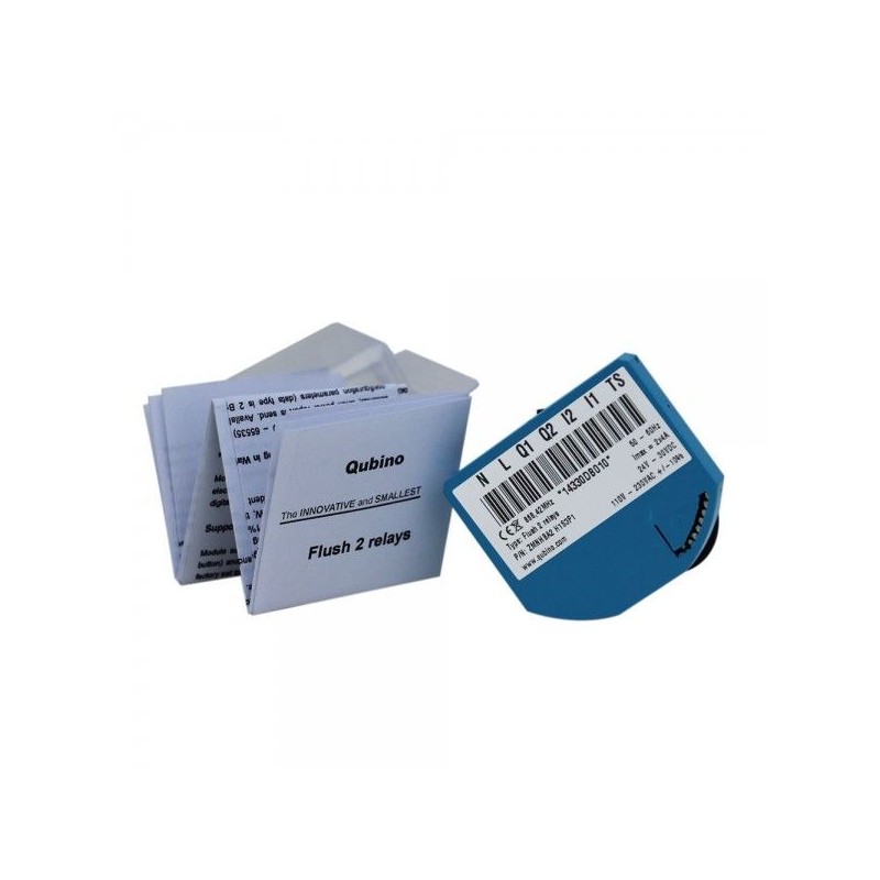 Qubino – Mikromodul 2-Relais-Schalter und Zähler Z-Wave+ ZMNHBD1