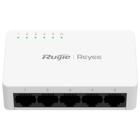 Reyee - Switch di rete RJ45 a 5 porte 10/100 Mbps per ufficio RG-ES05F
