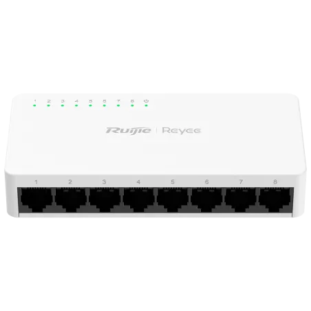 Reyee - Switch Ethernet Fast da Tavolo a 8 Porte 10/100 Mbps RG-ES08F