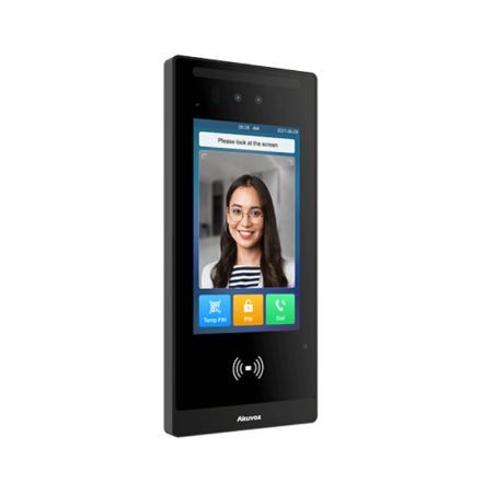 Akuvox - Video doorphone and access control E18C with facial recognition, touch screen, Bluetooth, RFID,QR Code, 4G compatible