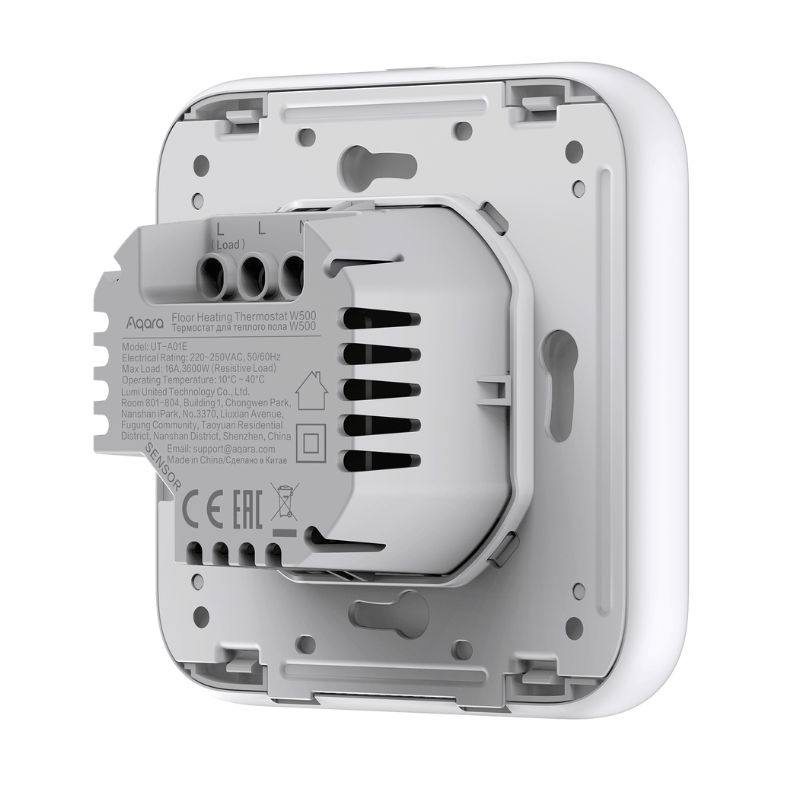 Aqara - Thermostat W500 pour plancher chauffant compatible Zigbee/Thread (UT-A01D)