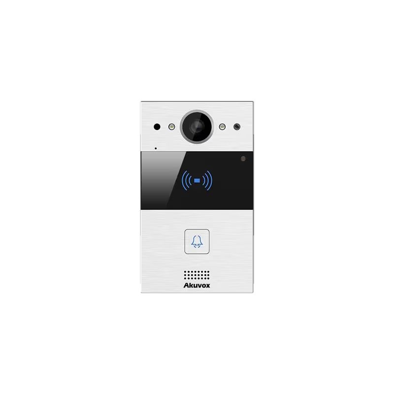 Akuvox - Portier vidéo compact IP R20A - 1 sonnette avec lecteur de badge RFID