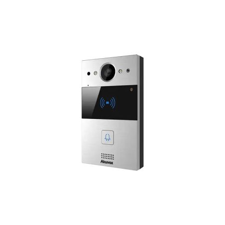 Akuvox - IP Video Türsprechenanlage R20A - 1 Klingel mit Lesegerät für RFID-Badges, NFC