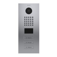 Doorbird - IP Video Türstation D2103V - 3 Ruftasten - Gebürsteter Edelstahl