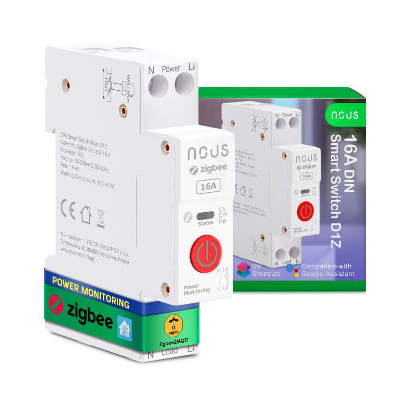 NOUS - Module Zigbee Rail DIN 16A 