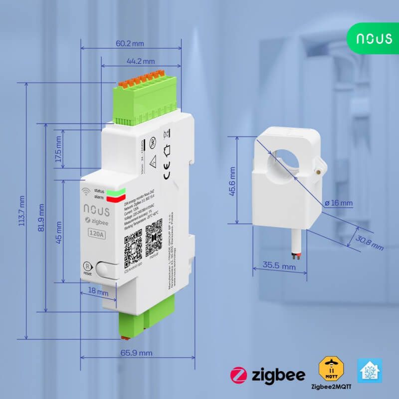 copy ofNOUS - Zigbee DIN Rail Module 16A