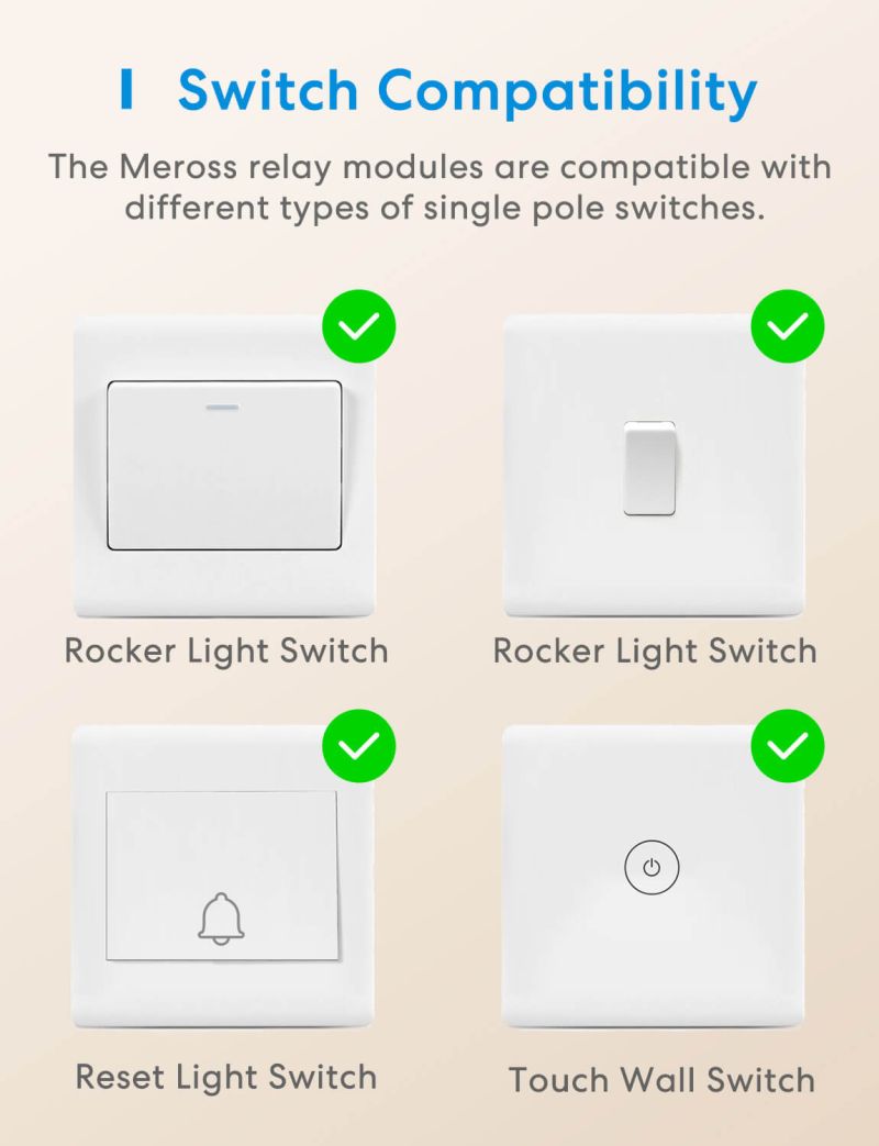 Meross - Smart Wi-Fi In-Wall Switch (Neutral Wire)