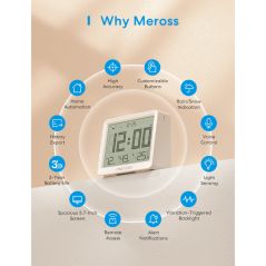 Meross - Intelligenter Temperatur- und Feuchtigkeitssensor MS130-EU