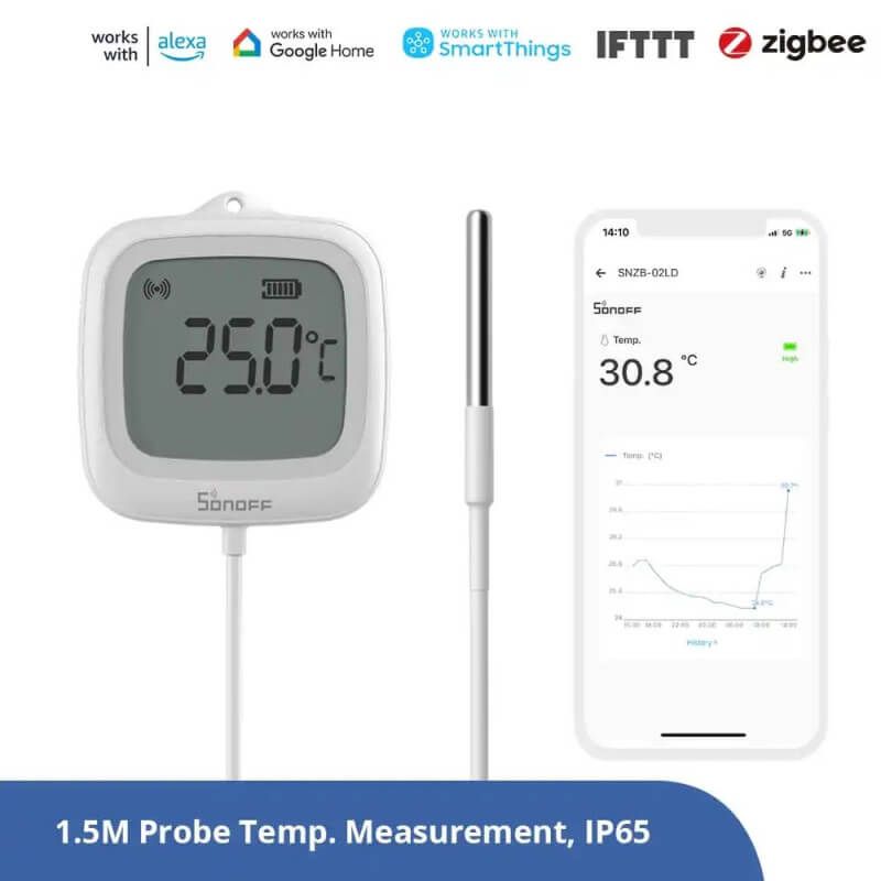 SONOFF - Capteur de température Zigbee étanche