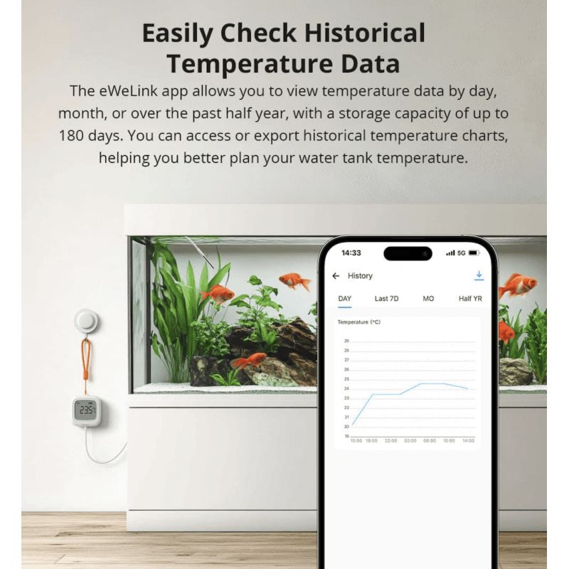 SONOFF - Capteur de température Zigbee étanche