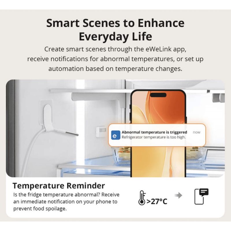 SONOFF - Capteur de température Zigbee étanche