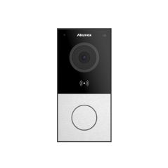 Akuvox - Kompakte Video-Türsprechanlage IP E12W - 1 Türklingel mit RFID und WiFi Ausweisleser - Aufputzmontage