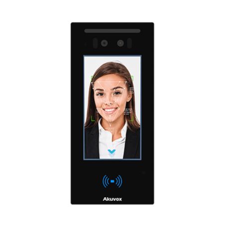 Akuvox - Video doorphone and access control E16C with facial recognition, touch screen, Bluetooth, RFID, QR Code