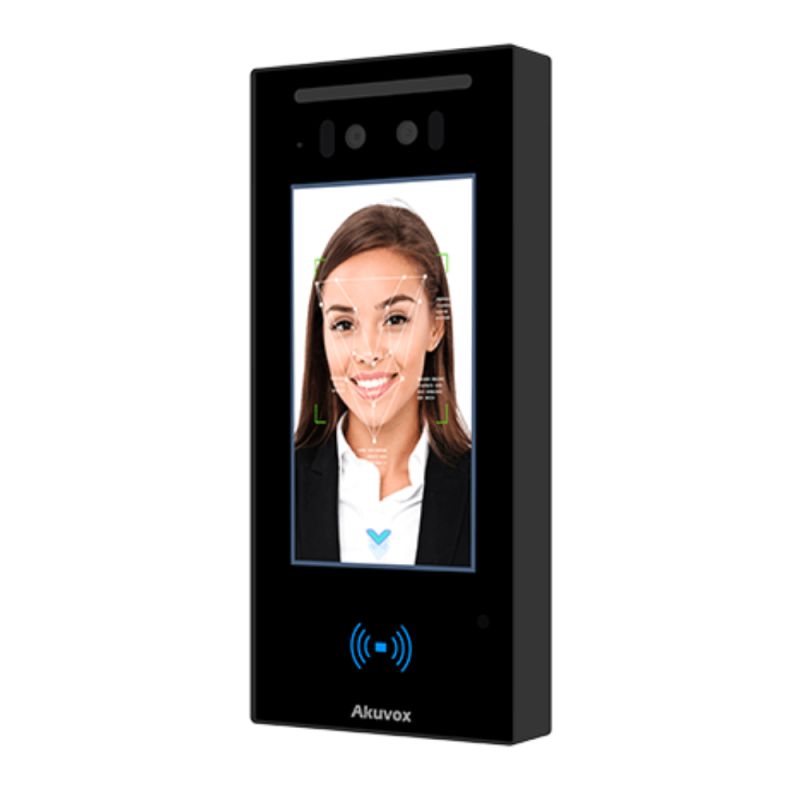 Akuvox - Video doorphone and access control E16C with facial recognition, touch screen, Bluetooth, RFID, QR Code