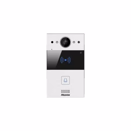 Akuvox - Portier vidéo compact IP R20A - 1 sonnette avec lecteur de badge RFID