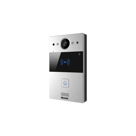 Akuvox - Portier vidéo compact IP R20A - 1 sonnette avec lecteur de badge RFID
