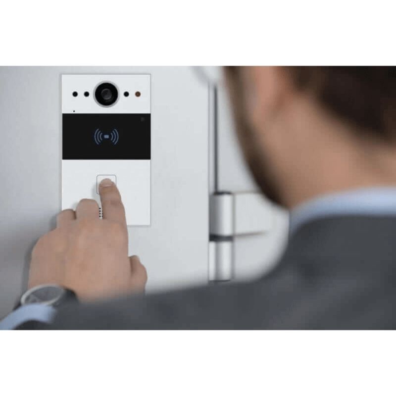 Akuvox - Compact video doorphone IP R20A - 1 doorbell with RFID badge reader, surface mounting - 5-year warranty