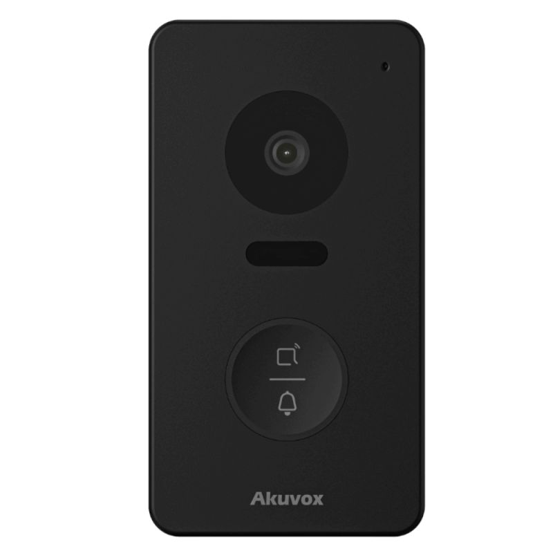 Akuvox - Portier vidéo compact IP E13S - 1 sonnette avec lecteur de badge RFID/NFC - montage en surface