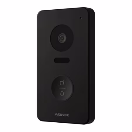 Akuvox - Portier vidéo compact IP E13S - 1 sonnette avec lecteur de badge RFID/NFC - montage en surface