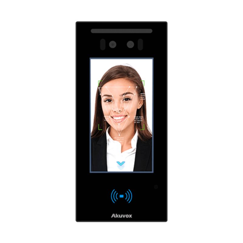 Akuvox - Unité de contrôle d'accès avec reconnaissance faciale, BLE, RFID, NFC, QR Code (Akuvox A05S)