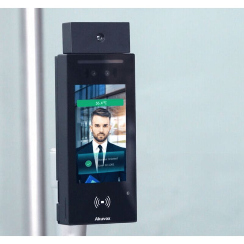 Akuvox - Unité de contrôle d'accès avec reconnaissance faciale, BLE, RFID, NFC, QR Code (Akuvox A05S)