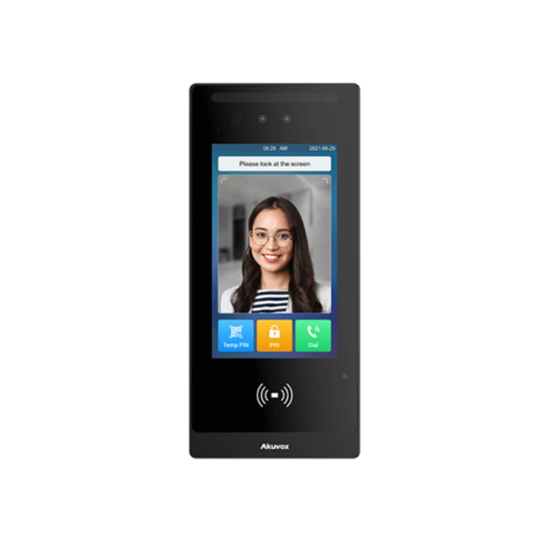 Akuvox - Video doorman and access control E18C with facial recognition, with touch screen, BLE, RFID, QR Code, 4G compatible